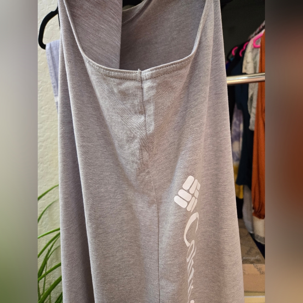 Columbia Top Tank Shirt Sleeveless Logo WOMENS PLUS XXL Grey - Picture 8 of 9